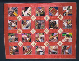 Crazy Quilt by Clarissa Palmer Griswold, 1886; Sioux County, NE