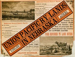 Poster: Union Pacific Lands in Nebraska — 3,000,000 acres