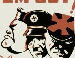 World War II U.S. Propaganda Poster: "Stamp 'Em Out! Buy U.S. Stamps and Bonds"