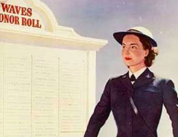 World War II U.S. Recruiting Poster by John Falter: "Will your name be there? WAVES Honor Roll"