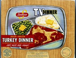 Swanson’s TV Dinner packaging, 1954