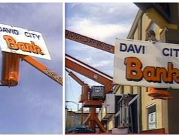 In 1984, the David City Bank failed. Shortly thereafter, it was sold to the Omaha National Bank, and the sign was changed.