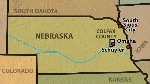 Schuyler in Colfax County, Nebraska