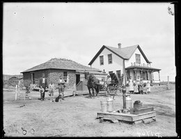 Anton Smock homestead near Oconto, Custer County, Nebraska, 1904