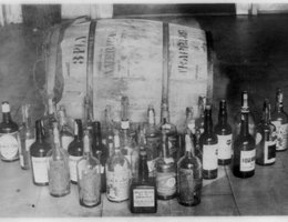 Confiscated liquor
