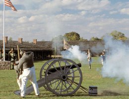 Re-enactment at Fort Atkinson