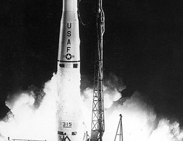 Cape Canaveral, Florida; The firing of the Thor-Able Star rocket, 1961; Missiles like this reduced warning times