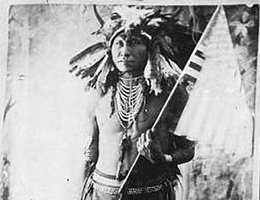 Chief Stinking Bear, a leader of the friendly Indians at the Pine Ridge Agency S.D.; Jan 1st 1891, Chadron, Nebraska