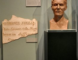 Bust of Lieutenant Gabriel Field, reconstructed from drawings