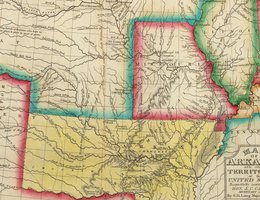 Detail of Stephen H. Long’s 1822 Map of Arkansas Territory