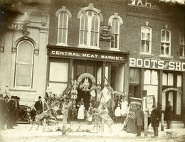 Central Meat Market, Lincoln, Nebraska, 1872