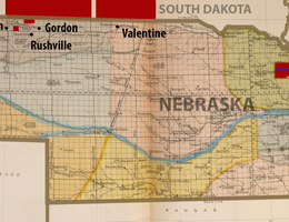 Native American Reservations in Nebraska & South Dakota resulting in new Cow Towns in Nebraska, 1870s