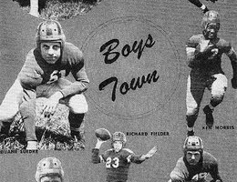 Boys Town football poster, 1944