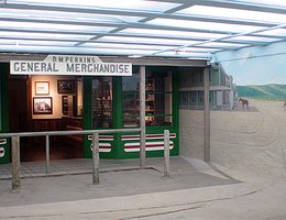 Storefront at Hastings Museum. This replication of Norris’ father’s storefront is the entrance to the Kool-Aid exhibit at the Hastings Museum in Hastings, Nebraska.