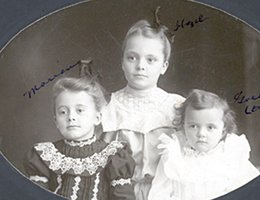 Marian, Hazel, and Gertrude, Norris’ daughters