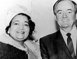 Brown with Vice President Hubert H. Humphrey