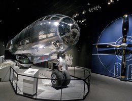 Enola Gay at the Smithsonian National Air and Space Museum’s Steven F. Udvar-Hazy Center; Photo by Carolyn Russo