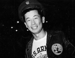 Ben Kuroki; Army Air Forces Technical Sergeant, 93rd Bombardment Group, born in Hershey, NE