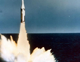 Test firing of a Polaris missile