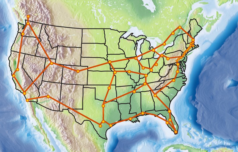 Level 3’s network of fiber-optic cables