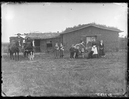 Detail of “Welcome to Our Home” Custer County, Nebraska. 1888