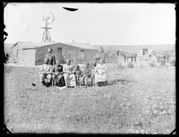 The Moses Speese family near Westerville, Custer County, Nebraska, 1888