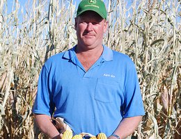 Farmer Tom Fritson of Franklin, NE in a seed cap, 2008