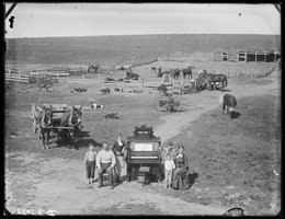 Detail of the David Hilton family near Weissert, Custer County, Nebraska, 1887