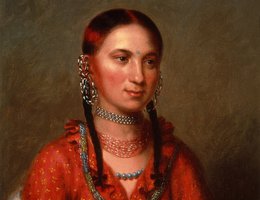 Oto woman, Hayne Hudjihini, or "Eagle of Delight", painted by Charles Bird King, 1822