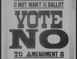 Poster against Amendment 8