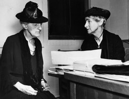 Sophonisba Breckenridge (Left) with Edith Abbott