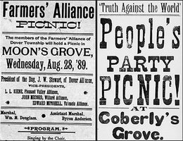 The Populist Party grew directly out of the Farmers’ Alliance. For both groups, social events helped cement political ties