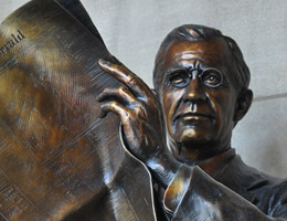 Gilbert W. Hitchcock Bust by George Lundeen