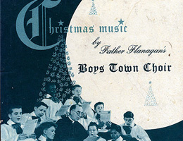 Album cover: Christmas Music by Father Flanagan’s Boys Town Choir, Capitol Records