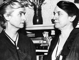 Edith Abbott (left) and Grace Abbott